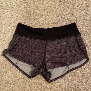 lululemon size 2 striped shorts!